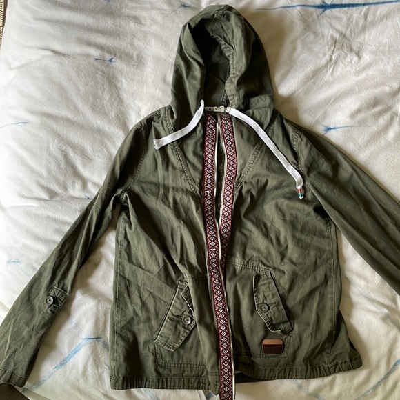 Roxy Embroidered Hooded Army Utility 